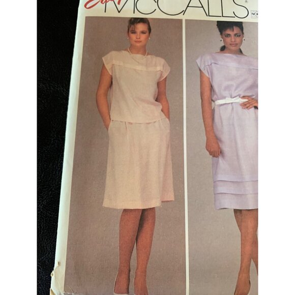 McCall's Misses Dress Shirt Skirt Sewing Pattern Sz 10 8581 - Uncut - Picture 2 of 9